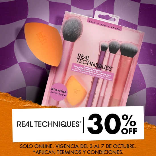 Las herramientas perfectas para tu makeup con Real Techniques con un 30% de descuento