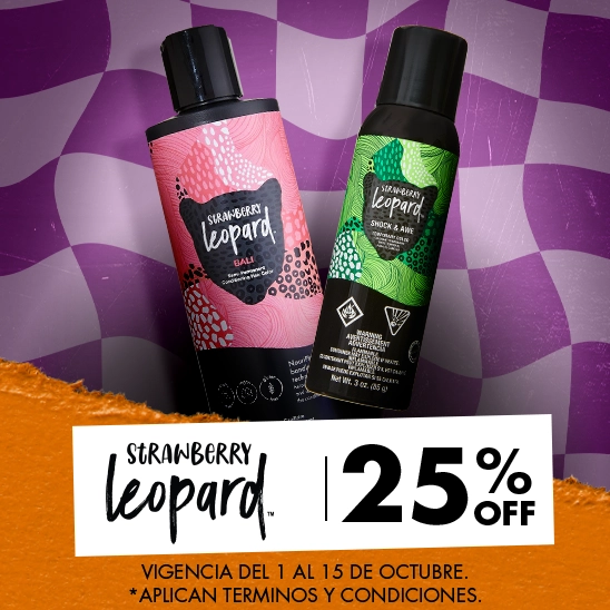 Atrévete a los colores del arcoíris con los tintes fantasía de Strawberry Leopard con un 25% de descuento