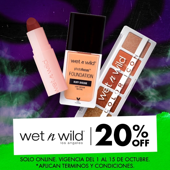 Los looks más atrevidos con Wet n Wild con un 20% de descuento