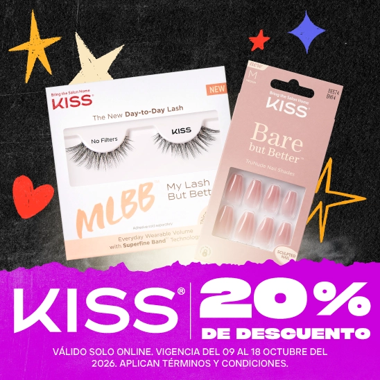 Consigue pestañas listas para salir con Kiss con un 20% de descuento