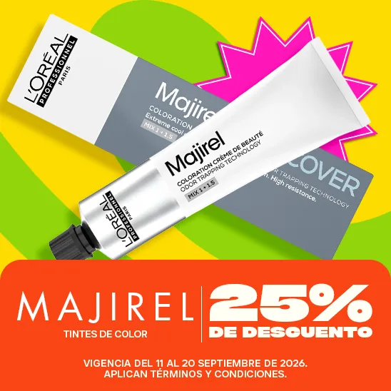 Tono profesional con Majirel con un 25% de descuento