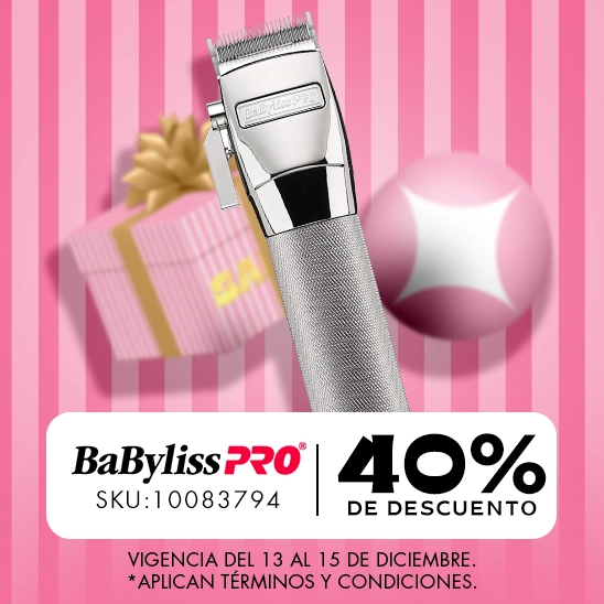 Luce siempre guapo con la recortadora con motor ferrari de Babyliss con un 40% de descuento