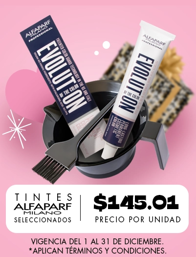 Conoce el poder de los tintes Alfaparf Evolution con un super precio de oferta