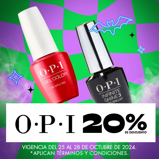 Uñas con color que dura para siempre con OPI con 20% de descuento