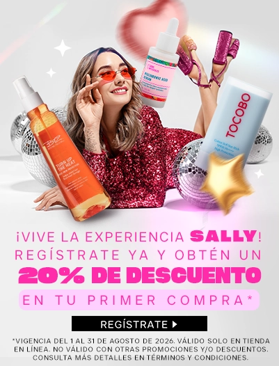 Conoce como es comprar en Sally, comprando por primera vez con un 20% de descuento
