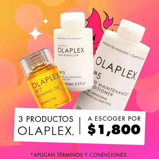 ¡Promocion Imperdible! 3 productos Olaplex a escoger por $1,800